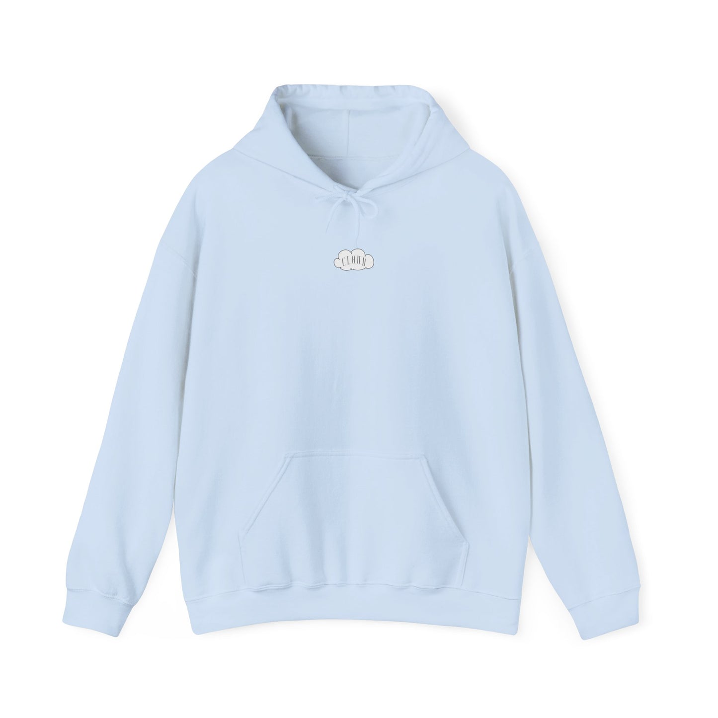 Light blue hoodie with the Rich Cloud logo, keeping things fresh and airy.